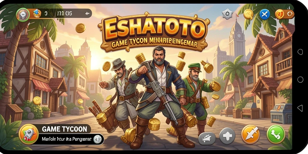 Tampilan gameplay seru ESHATOTO dengan elemen Tycoon yang menarik.