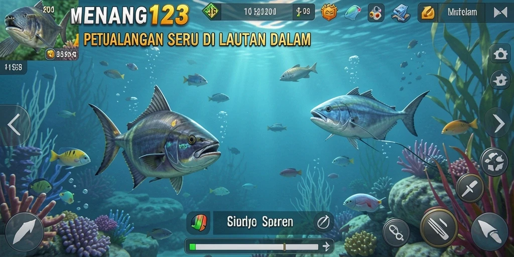 Gameplay seru dalam menangkap ikan beragam di MENANG123.