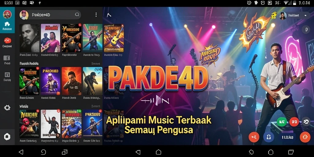 Tampilan gameplay musik yang menarik dari PAKDE4D.