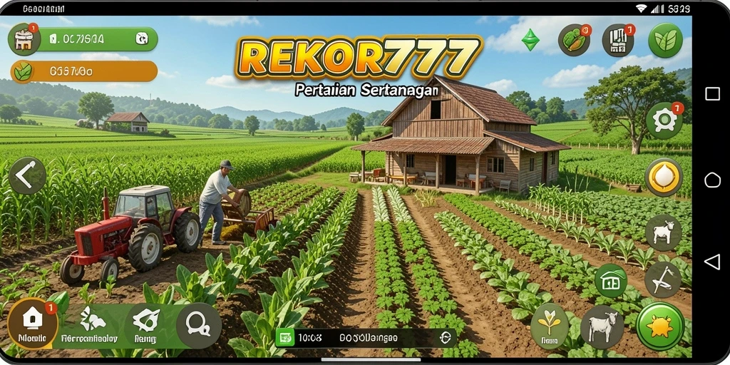 Tampilan menarik gameplay pertanian di REKOR777